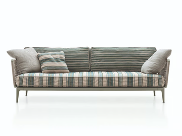 RIBES - 3 seater fabric garden sofa by B&B Italia Outdoor - view 3